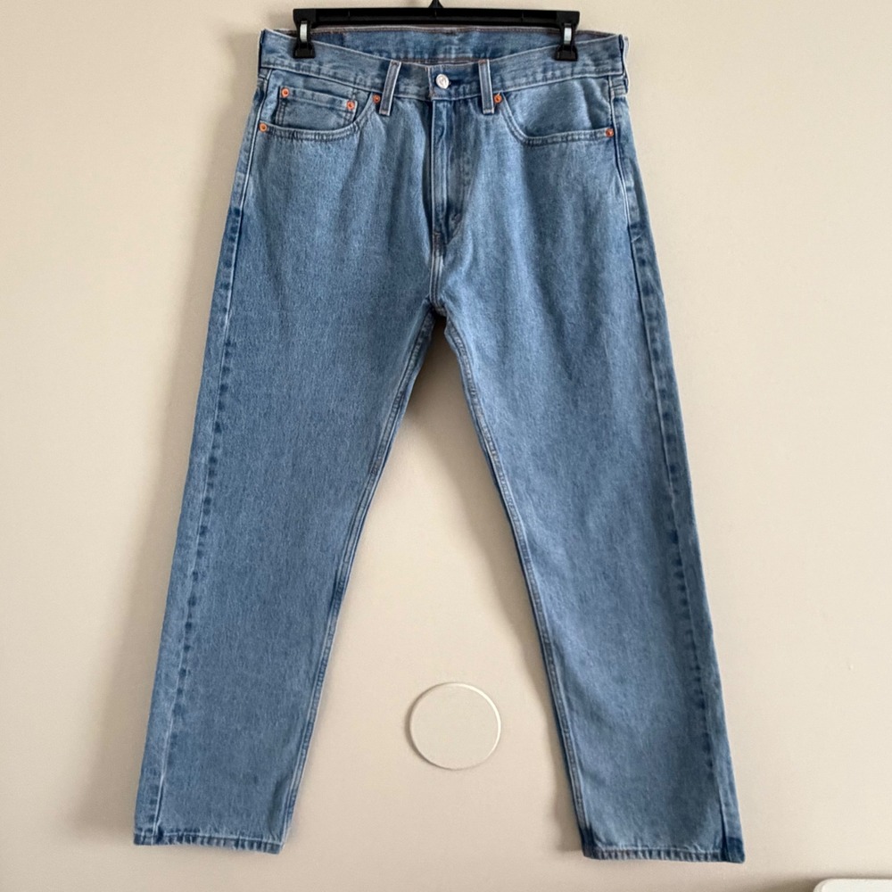 Levi's 505 Regular Fit Mens Medium Wash Straight Leg blue Jeans W34 L31